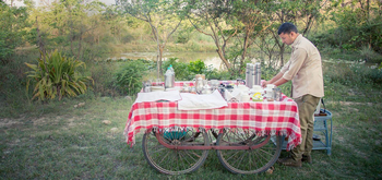 Jim's Jungle Retreat: Kaffee im Garten