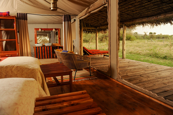 Mara Siana Camp: Blick aus einem Gästezelt