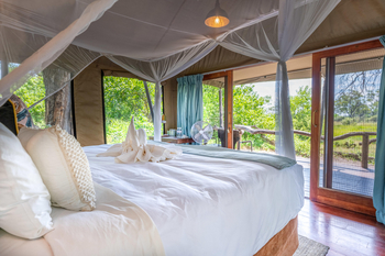 Saguni Safari Lodge Saguni Safari Lodge: Blick aus dem Zelt