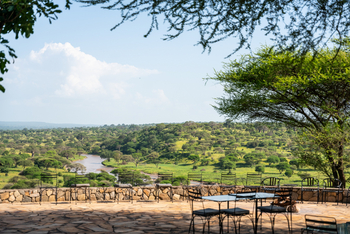 Tarangire Safari Lodge: Blick auf den Fluss