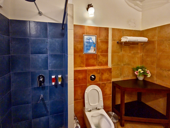 Tathastu Resort Kanha: Gästebad