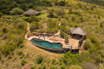 Elewana Loisaba Tented Camp: Zweiter Pool mit Pool Bar
