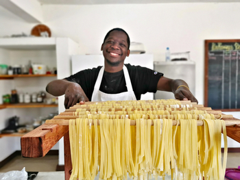 Konkamoya Lodge: Pastamanufaktur