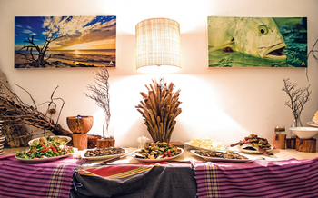 Astove Coral House: Lunchbuffet