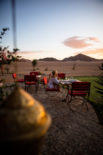 Le Mirage: Restaurant Außenterrasse