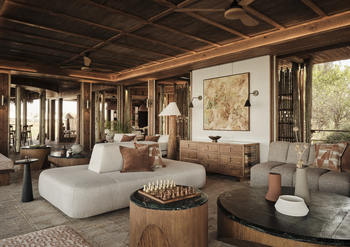 Sanctuary Baines Camp: Lounge mit Anrichte