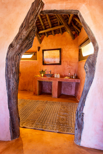 Saruni Rhino Camp: Eingang Badezimmer Banda 4