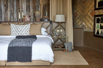 Singita Pamushana Lodge: Doppelbett
