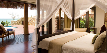 Anantara Bazaruto Island Resort and Spa: Blick aus dem Schlafzimmer einer Suite