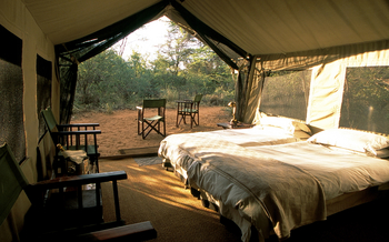 andBeyond Chobe under Canvas: Gästezeltinterieur