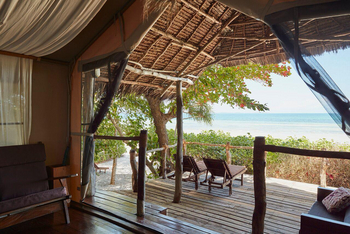 Fundu Lagoon: Blick von der privaten Terrasse