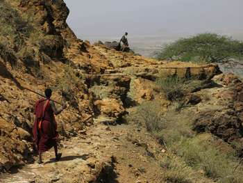 Lake Natron Camp: Gebirgswanderung