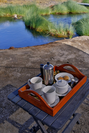 Lake Natron Camp: Kaffee an der Quelle