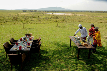 Mara Siana Camp: Lunch unter freiem Himmel