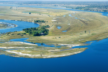 Chobe Savanna Lodge: Luftbild