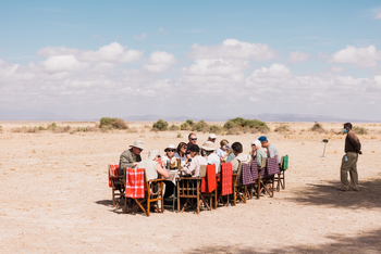 Elewana Tortilis Camp: Frühstückstisch