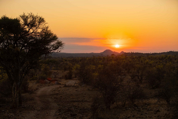 Koro River Camp: Sonnenuntergang