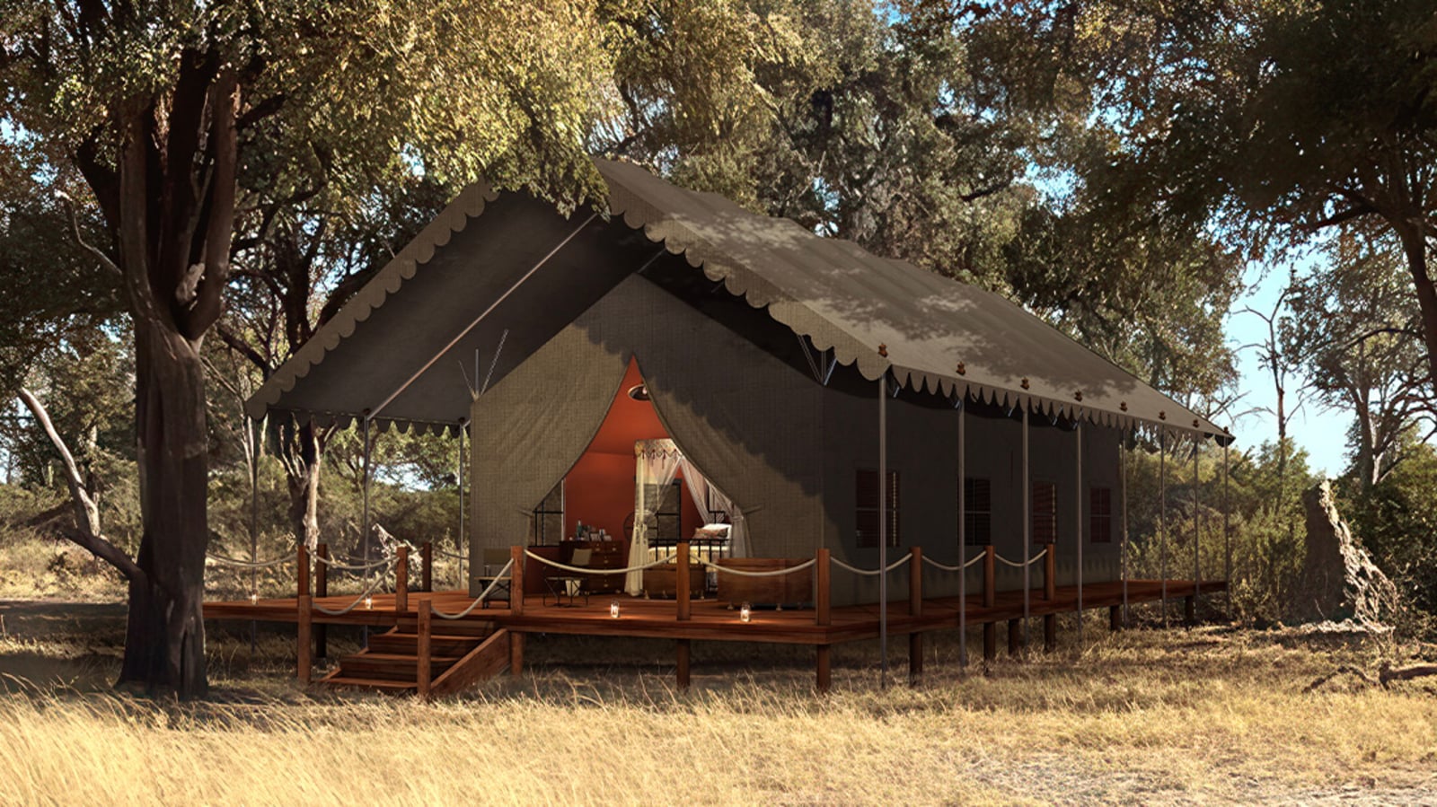 Mbamba Camp Mbamba Camp: Gästezelt - Architektenskizze