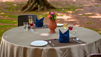 Tathastu Resort Kanha: Esstisch