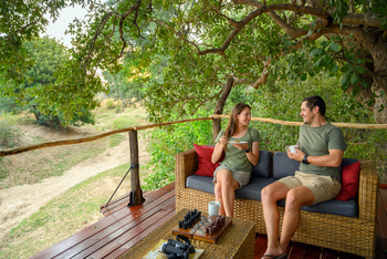 Chikoko Tree Camp: Kaffee in der oberen Etage
