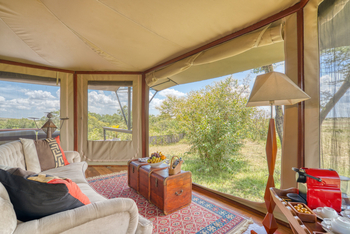 Olare Mara Kempinski: Couch Gästezelt Ausblick