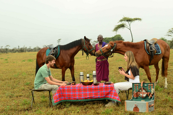 Campi ya Kanzi: Picknick beim Ausritt