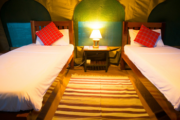 Kidepo Savannah Lodge: Safarizelt Einzelbetten