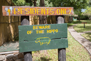 Mvuu Lodge: Vorsicht vor den Hippos
