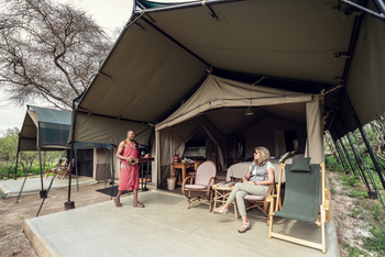 Porini Amboseli Camp: Service am Zelt