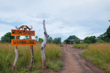 Kidepo Savannah Lodge: Einfahrt