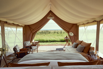 Laba Migration Camp: Naturblick aus dem Schlafzimmer