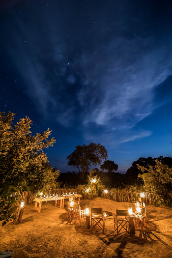 Nokanyana Camp: Nachthimmel über der Boma