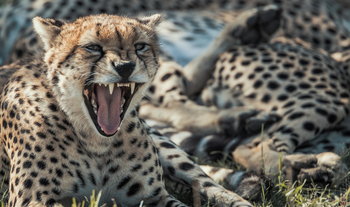 Hemingways Ol Seki Mara: Gähnender Gepard