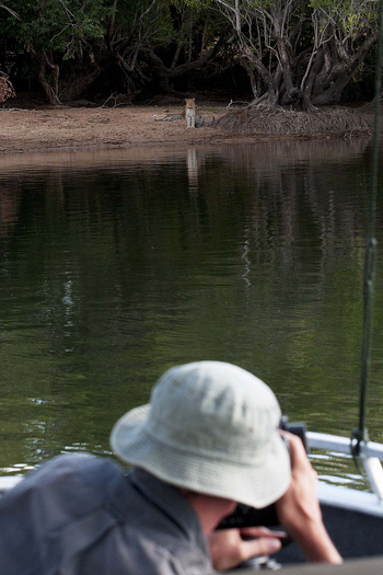 Ntemwa Busanga Bushcamp Ntemwa Busanga Bushcamp: Leopard am Flussufer
