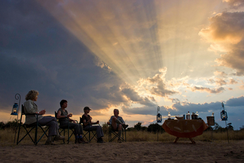 Kuyenda Bushcamp: Sonnenstrahlen