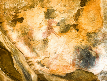 Ugab Terrace Lodge: Prähistorische Malerei