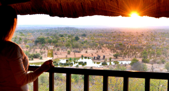 Victoria Falls Safari Lodge Victoria Falls Safari Lodge: Blick zum Wasserloch