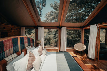 Wayo Manyara Green Camp: Halboffenes Zeltdach