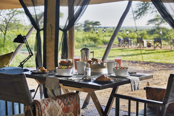 Legendary Nyasi Tented Camp: Frühstück mit Blick