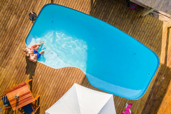 Mankwe Tented Retreat: Pool Luftbild