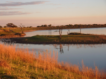 Otjiwa Mountain Lodge: Am Stausee