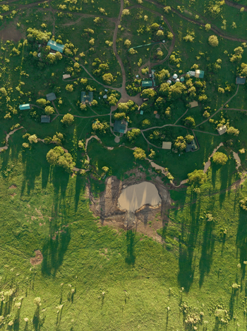 Porini Rhino Camp: Drone Shot