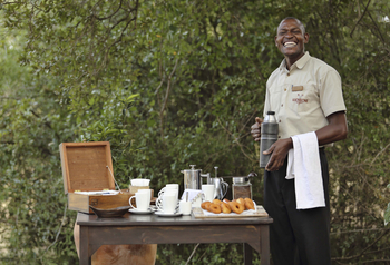 Kicheche Laikipia Camp: Kaffeepause