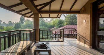 Kings Lodge: Blick from Balkon