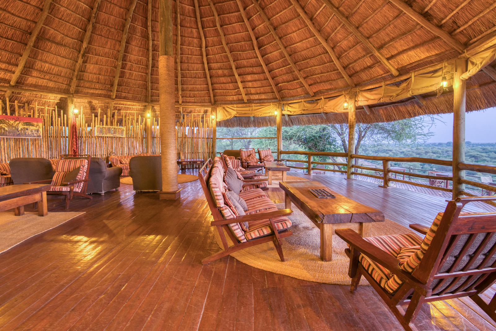 Mbali Mbali Tarangire River Camp Mbali Mbali Tarangire River Camp: Lounge mit Blick