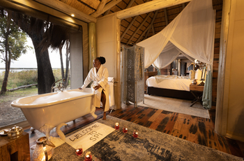 Sitatunga Private Island Camp: Private Badewanne