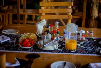 Adere Safari Lodge: Küche