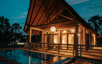 Maramboi Tented Lodge: Suite bei Nacht