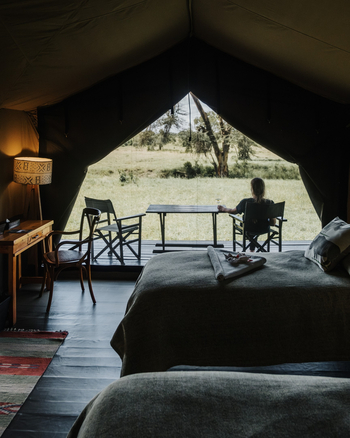 Porini Rhino Camp: Veranda