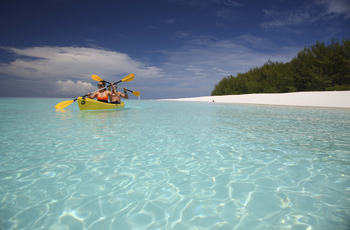 andBeyond Mnemba Island Lodge: Kayak-Fahrt